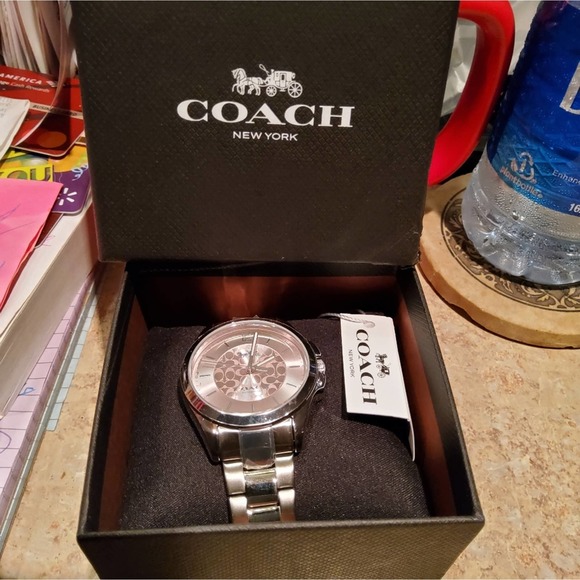LUXURY COACH 37MM WATCH "LIBBY" STAINLESS STEEL WATER RESISTANT - Picture 9 of 9